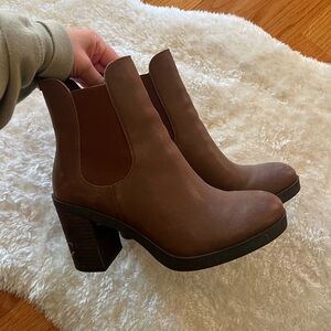 Brown Leather Ankle Boots